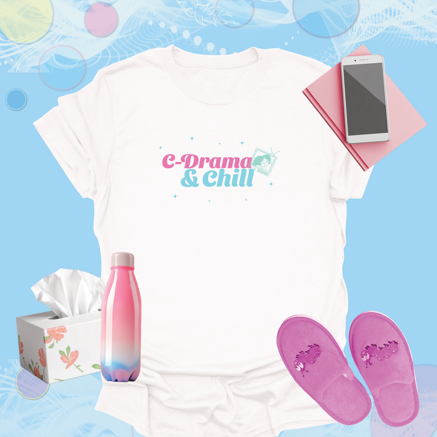 C-Drama and Chill - Chinese Drama Fan Inspired T-Shirt for Women, Teens
