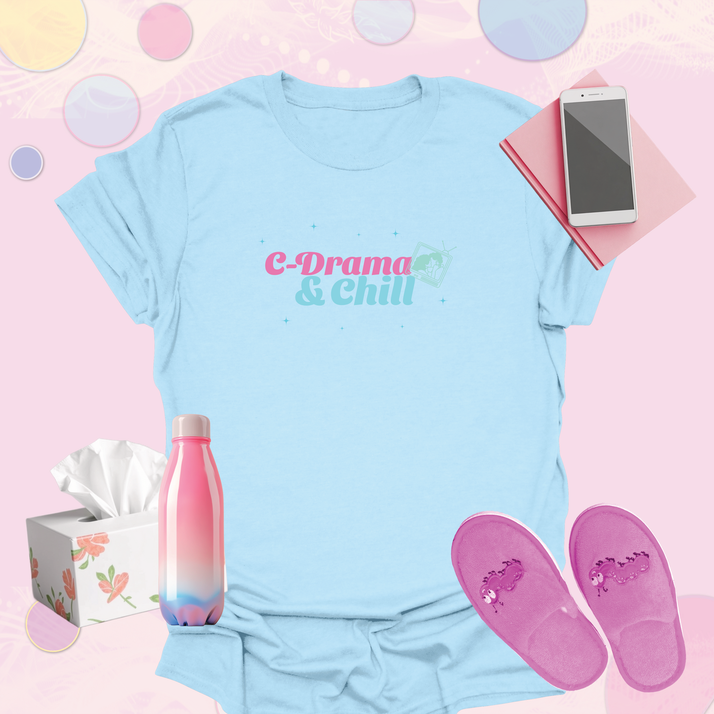 C-Drama and Chill - Chinese Drama Fan Inspired T-Shirt for Women, Teens