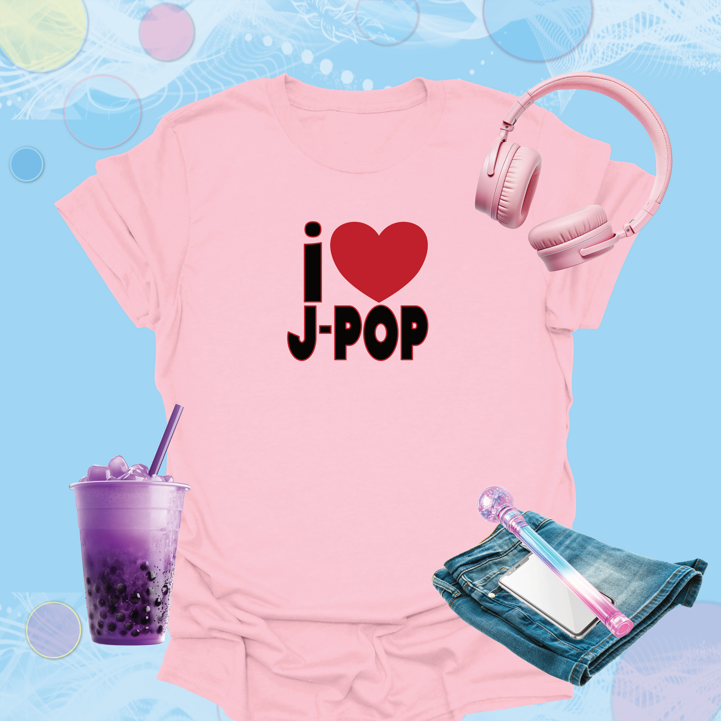 i Heart J-Pop - Fun Japanese Pop Fan Inspired T-Shirt