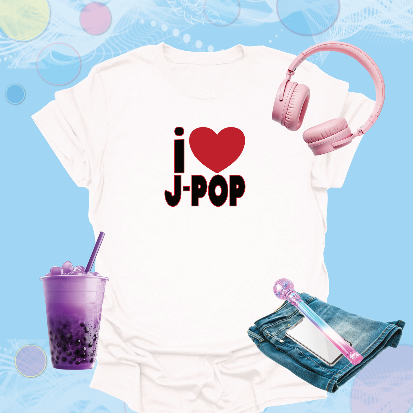 i Heart J-Pop - Fun Japanese Pop Fan Inspired T-Shirt