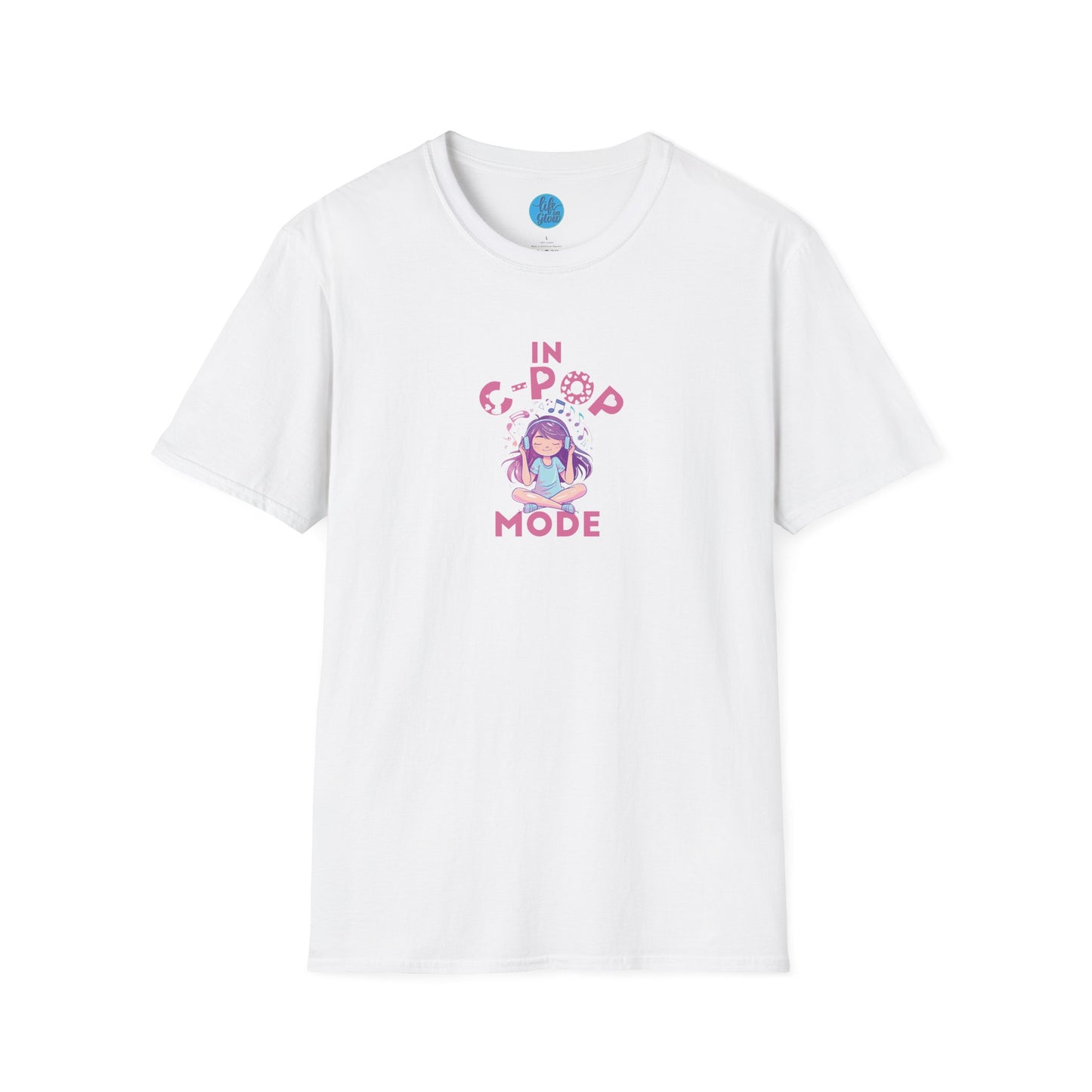 In C-Pop Mode + Girl Graphic T-Shirt - Fun Chinese Pop Fan Inspired