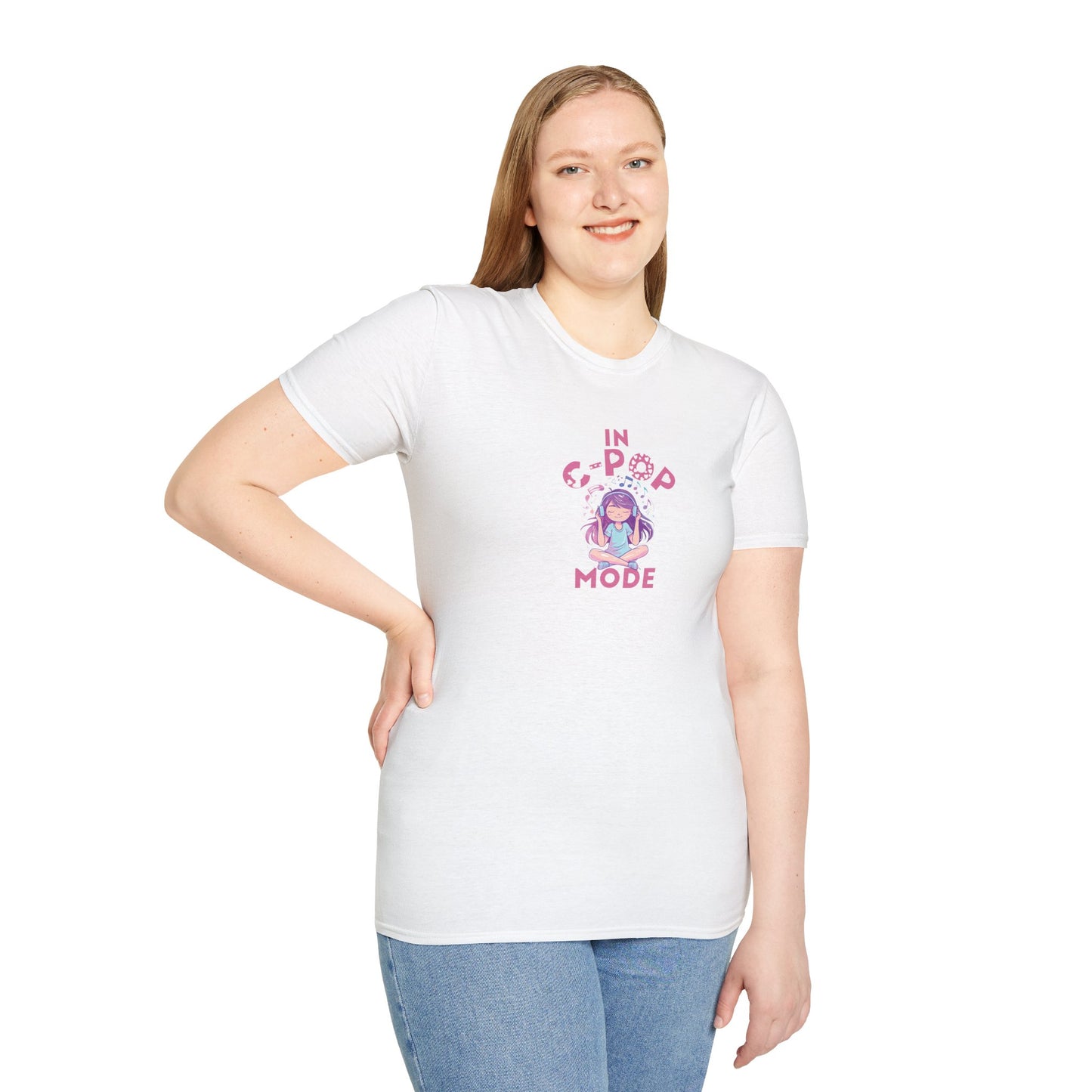 In C-Pop Mode + Girl Graphic T-Shirt - Fun Chinese Pop Fan Inspired